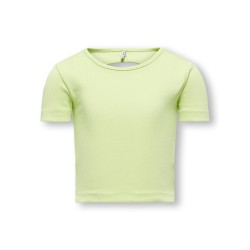 KIDS ONLY Nekortærmeta S/S Cut Out Top Box Jrs - Shadow Lime