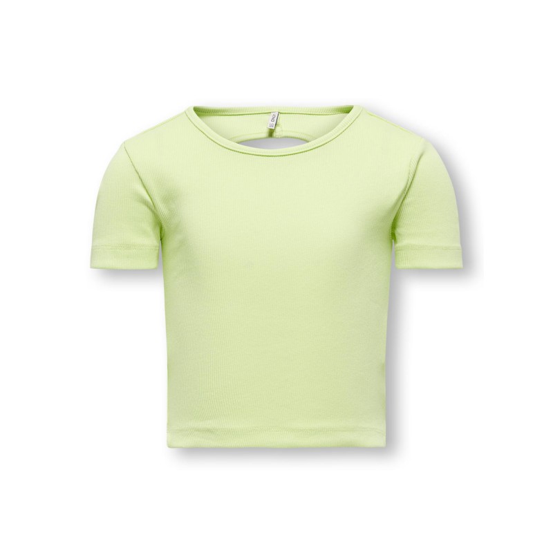 KIDS ONLY Nekortærmeta S/S Cut Out Top Box Jrs - Shadow Lime