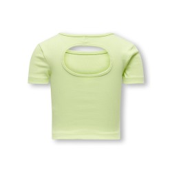 KIDS ONLY Nekortærmeta S/S Cut Out Top Box Jrs - Shadow Lime