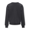 KIDS ONLY Melanie Langærmet Grafit O-Neck Box Ub Swt - Charcoal Art