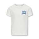 KIDS ONLY Bianca S/S O-Neck Top Jrs - Cloud Dancer