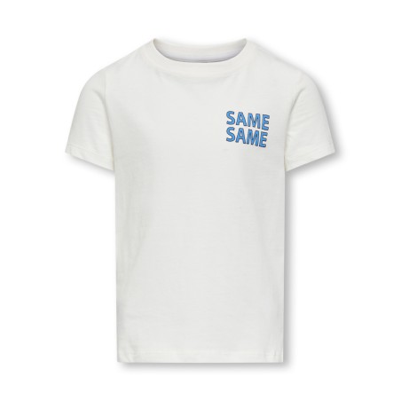 KIDS ONLY Bianca S/S O-Neck Top Jrs - Cloud Dancer