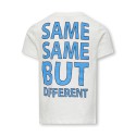 KIDS ONLY Bianca S/S O-Neck Top Jrs - Cloud Dancer