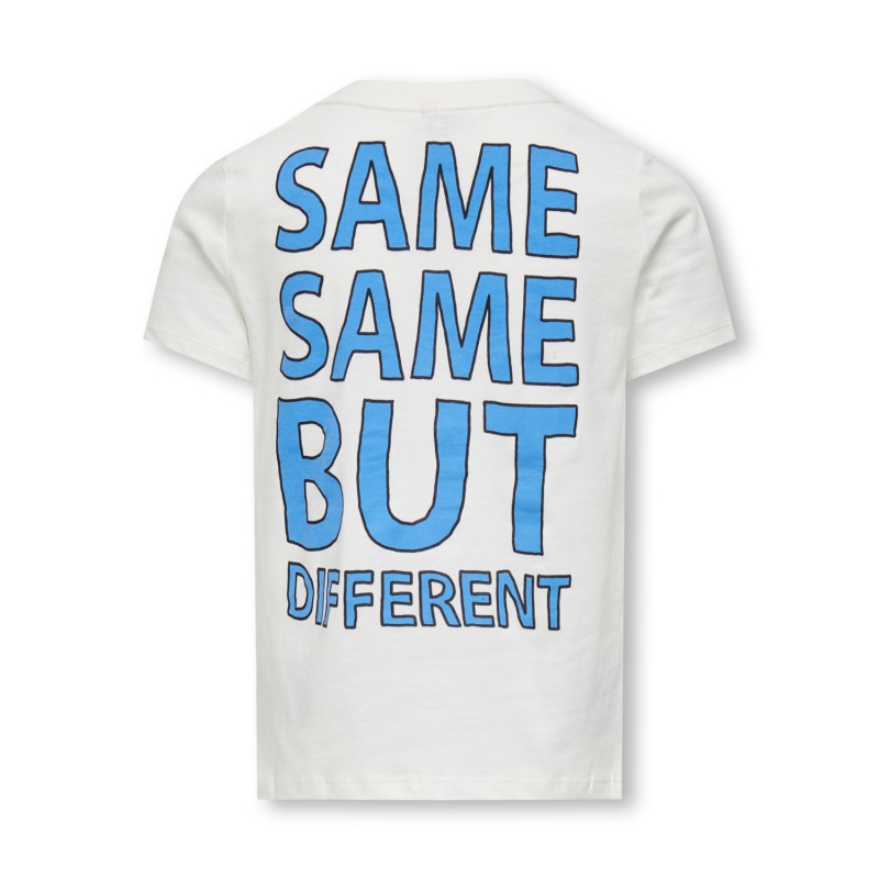 KIDS ONLY Bianca S/S O-Neck Top Jrs - Cloud Dancer