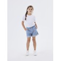NAME IT Nkfbella Højtaljede Brede Denim Korts 4405-Ip - Medium Blue Denim