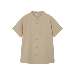 NAME IT Nkmfaher Kortærmet Shirt F - Humus