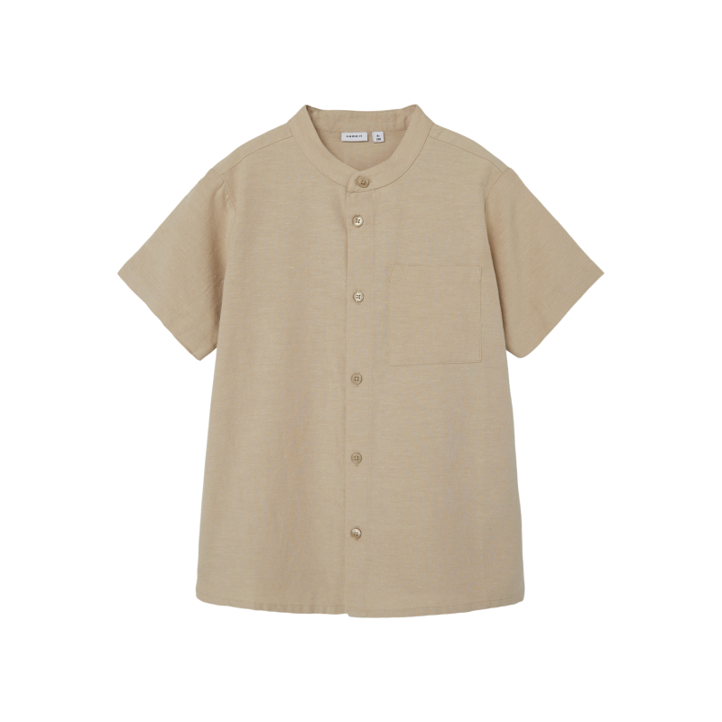 NAME IT Nkmfaher Kortærmet Shirt F - Humus