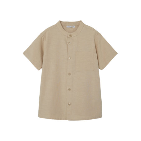 NAME IT Nkmfaher Kortærmet Shirt F - Humus