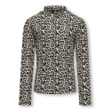 KIDS ONLY Migan Turtle Neck Top Aop Jrs - Pumice Stone