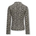 KIDS ONLY Migan Turtle Neck Top Aop Jrs - Pumice Stone