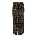 ONLY Cilla-Anlie Lang Aop Slit Skirt Pnt - Sort