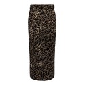 ONLY Cilla-Anlie Lang Aop Slit Skirt Pnt - Sort