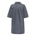 ONLY Gry S/S Denim Kjole - Grey Denim