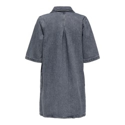 ONLY Gry S/S Denim Kjole - Grey Denim