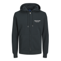 JACK & JONES Jorvesterbro Sweat Zip Hood  Pls - Forest River