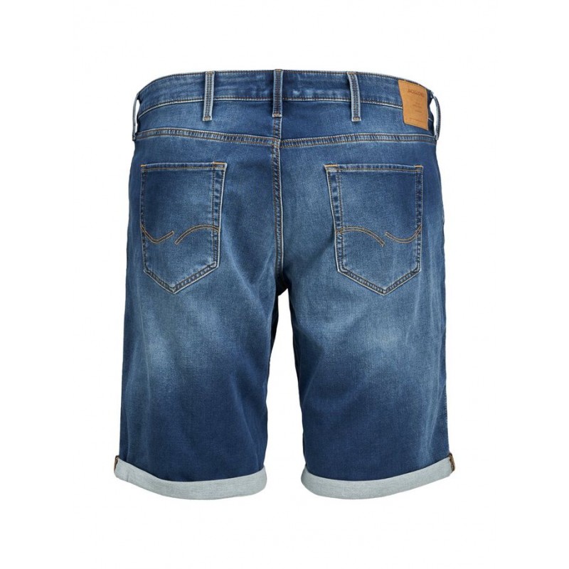 JACK & JONES Plus Rick Stretch Shorts - Medium Blue Denim