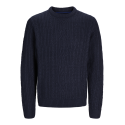 JACK & JONES Jprbludiogo Cable Knit Ln - Night Sky