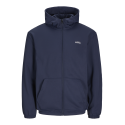 JACK & JONES Jcobasic Zip Hood Sweat Pls - Navy Blazer