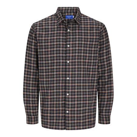 JACK & JONES Jorjoshua Flannel Check Shirt Langærmet Pls - Pavement
