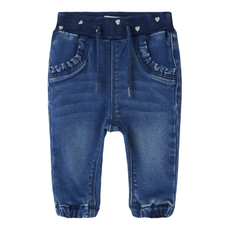 NAME IT Rose Reg R Fleece Jeans 5588-An N - Medium Blue Denim