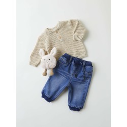 NAME IT Ben Baggy R Fleece Jeans 8251-An N - Medium Blue Denim