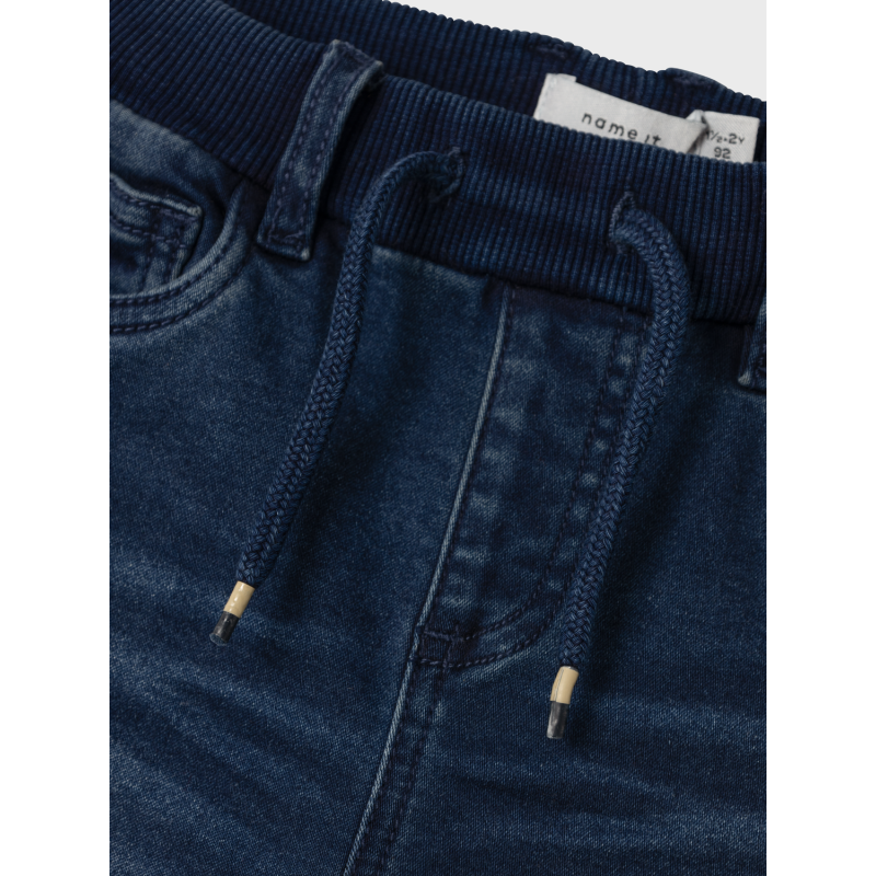 NAME IT Ben Baggy R Fleece Jeans 7330-An O - Dark Blue Denim