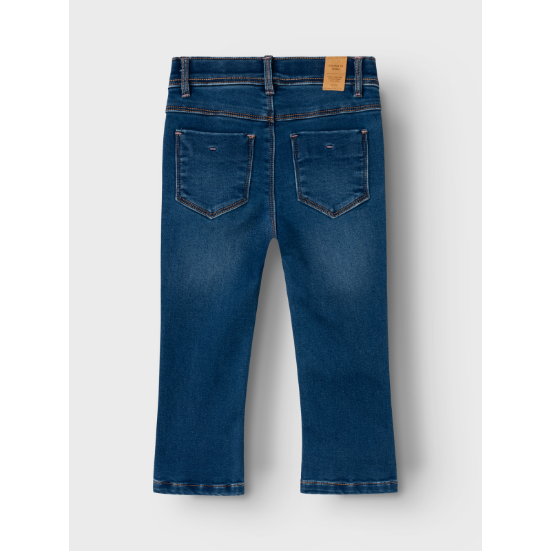 NAME IT Salli Boot Fleece Jeans 6427-An O - Dark Blue Denim