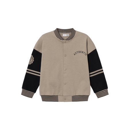 NAME IT Nkmnakortærmeten Langærmet Rlx Sweat Card Bru - Weathered Teak