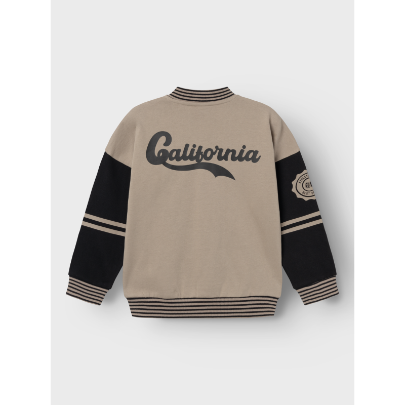 NAME IT Nkmnakortærmeten Langærmet Rlx Sweat Card Bru - Weathered Teak