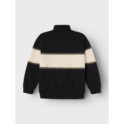 NAME IT Nkmoborde Langærmet Rlx Sweat Bru - Sort
