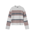 LMTD Nedgi Langærmet Kort Knit - Mocha Meringue