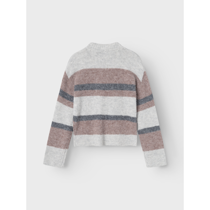 LMTD Nedgi Langærmet Kort Knit - Mocha Meringue