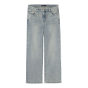 LMTD Mirty Denim Lavtaljede Brede Bukser - Light Blue Denim