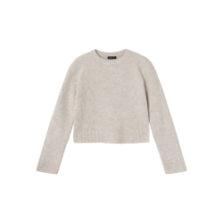 LMTD Lodet Langærmet Kort Rib Knit - Peyote