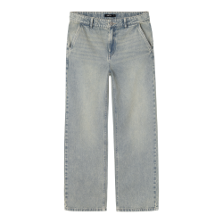 LMTD Mirty Denim Loose Bukser - Light Blue Denim