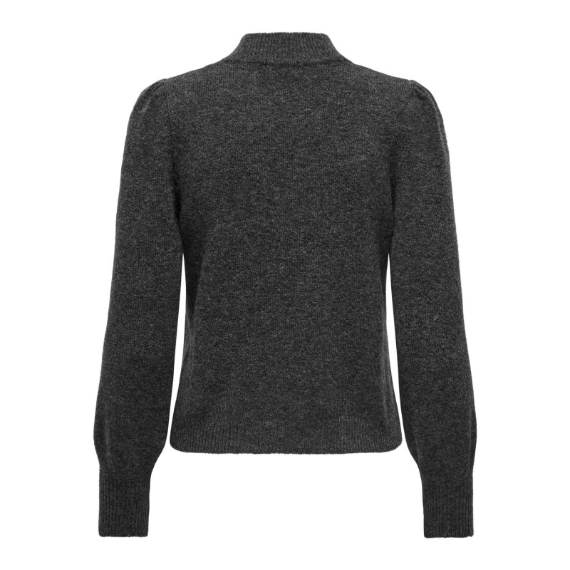 JDY Rue Strik Pullover - Dark Grey Melange