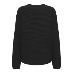 JDY Maddy Life Langærmet V-Neck Pullover Knt - Sort