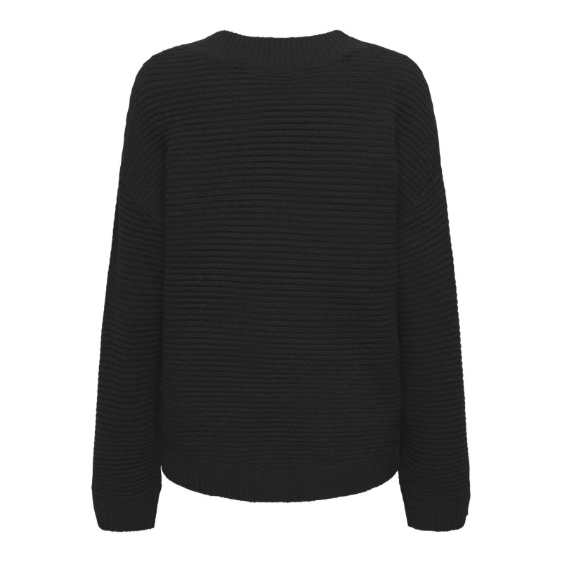 JDY Maddy Life Langærmet V-Neck Pullover Knt - Sort