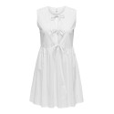 ONLY Esie Life S/L Tie Kjole Ptm - Hvid
