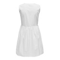 ONLY Esie Life S/L Tie Kjole Ptm - Hvid