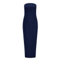 ONLY Gisele Tube Midi Kjole Denim Gua Fw - Dark Blue Denim