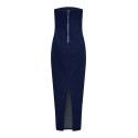 ONLY Gisele Tube Midi Kjole Denim Gua Fw - Dark Blue Denim