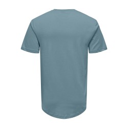 ONLY & SONS Onsmatt Langy Kortærmet Tee - Smoke Blue
