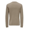 ONLY & SONS Onsfelix Reg 12 Crew Knit - Desert Taupe