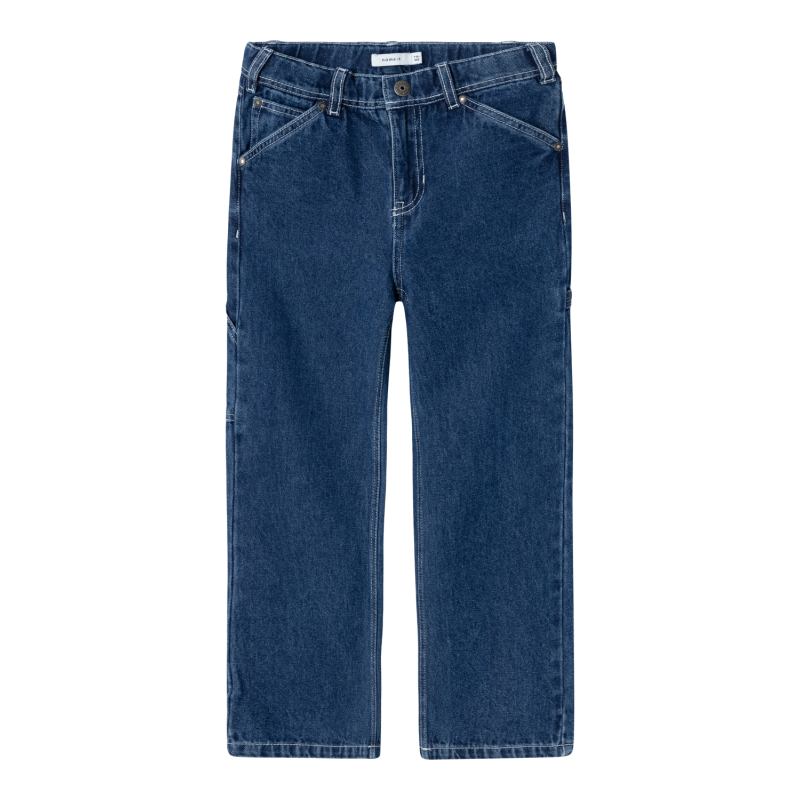NAME IT Nkmryan Straight Jeans 4525-Im L - Dark Blue Denim