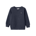NAME IT Vimo Langærmet Sweat Bru - Dark Sapphire