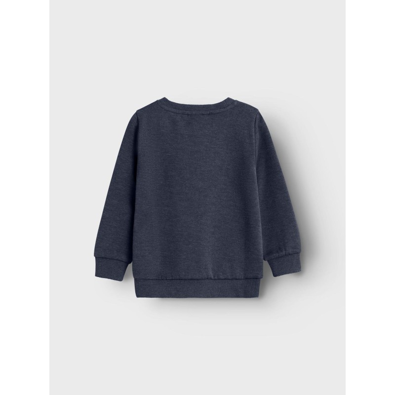 NAME IT Vimo Langærmet Sweat Bru - Dark Sapphire