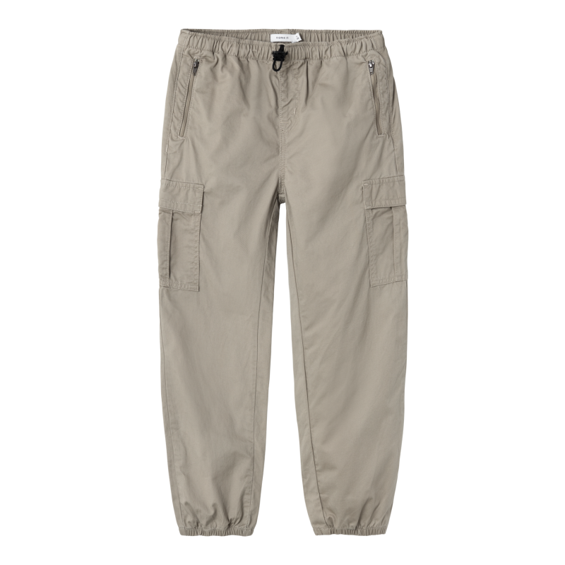 NAME IT Nkfbella Højtaljede Para Twi Bukser 8463-Tf - Elephant Skin