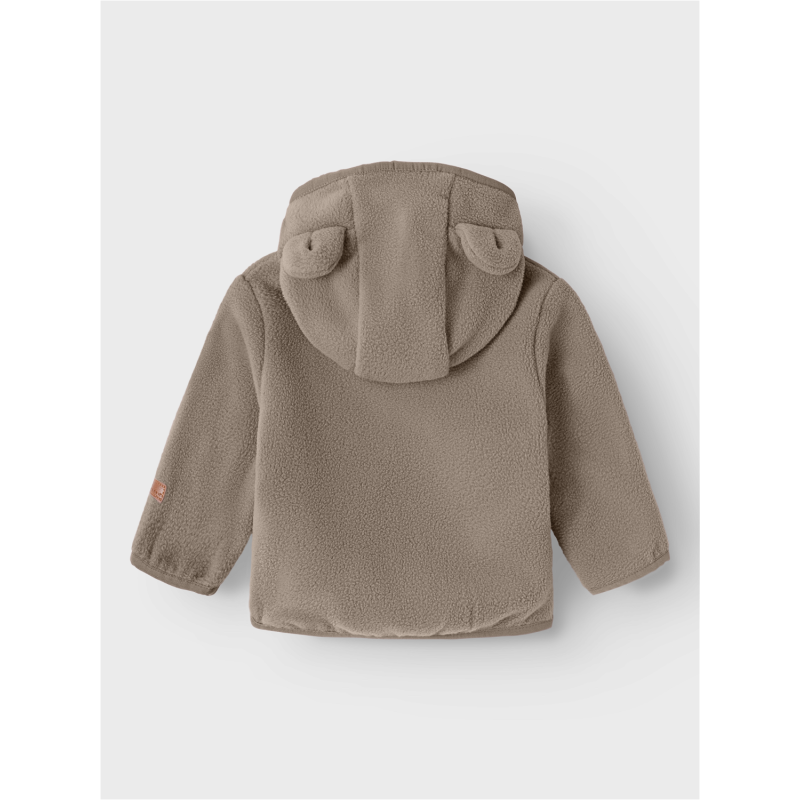 NAME IT Meeko Fleece Jakke - Desert Taupe