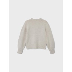 NAME IT Nkfkilouie Langærmet Kort Knit - Peyote Melange